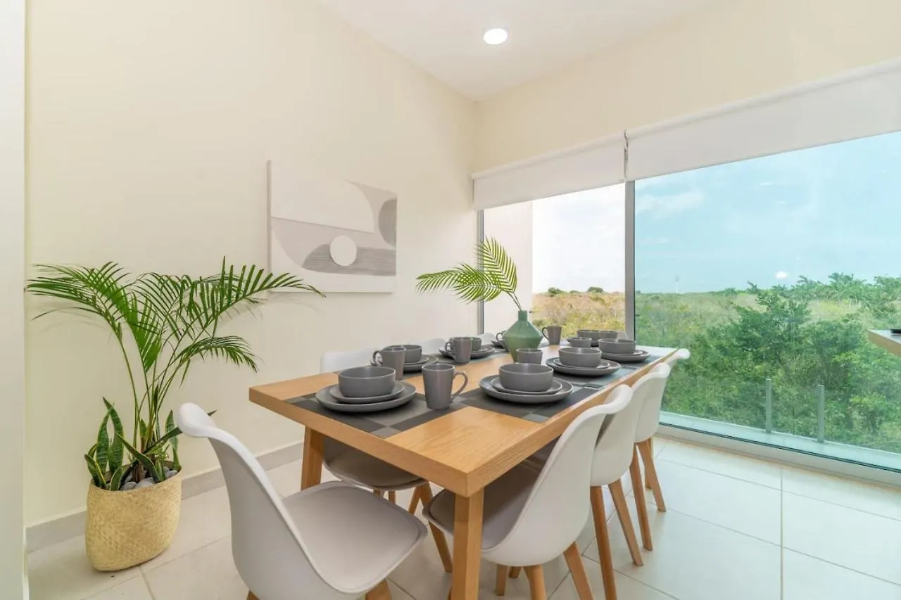 Penthouse With Jungle View Terrace Gym Pool Hottub Villa Playa del Carmen Mexico